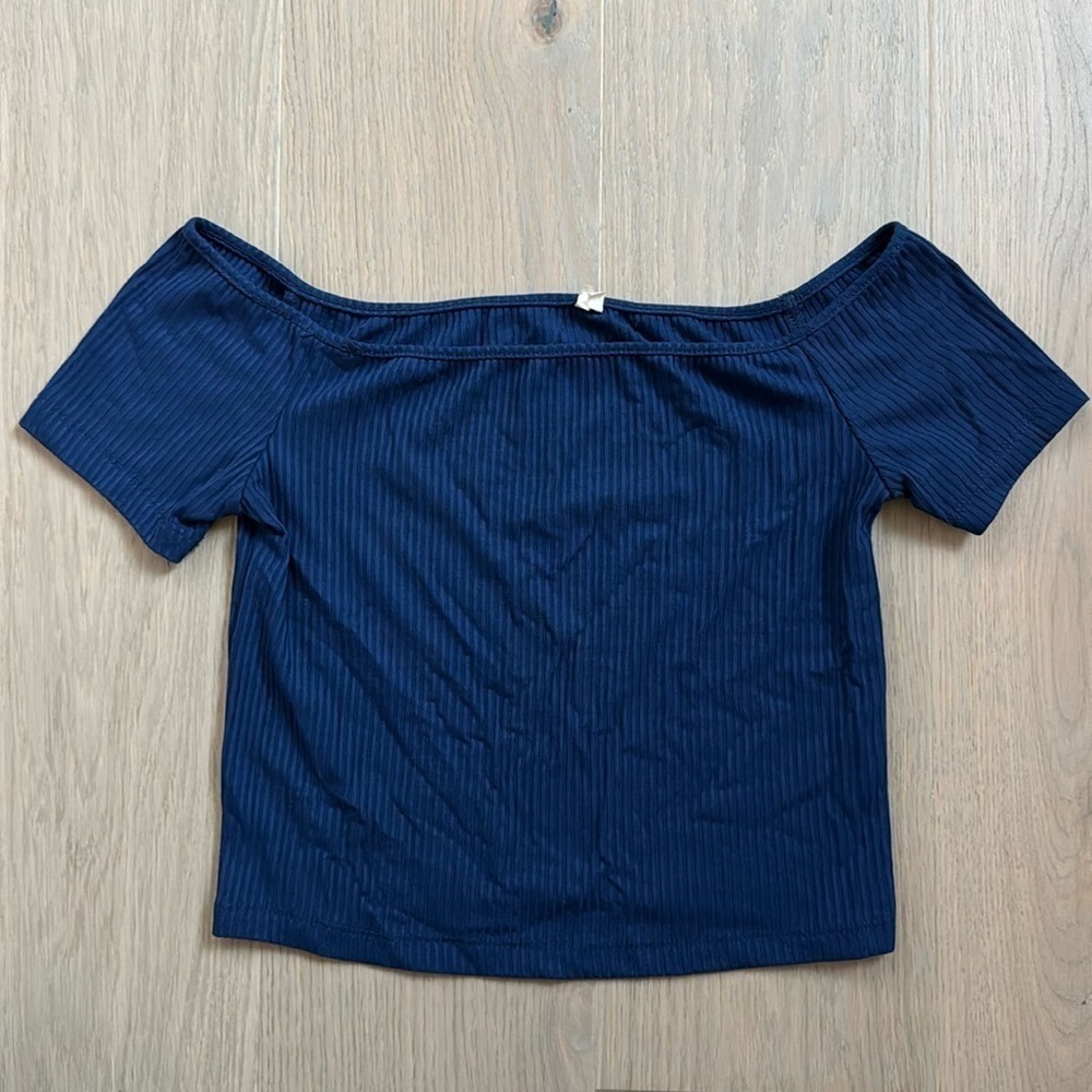 PacSun Basics Royal Blue Crop Top